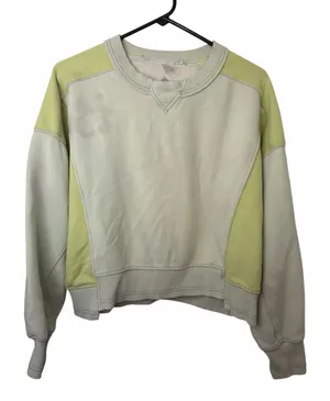 Free People Movement Intercept Colorblock Two-Tone Light Green Panel Sweatshirt thumbnail 1