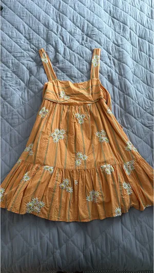 Orange Urban Outfitters Dress Floral thumbnail 2