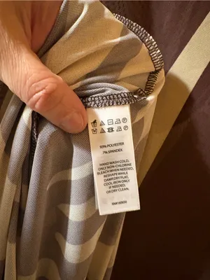 NWT Caroline Constas Mesh Beach Cover-Up Maxi Dress in Latte Wave thumbnail 9