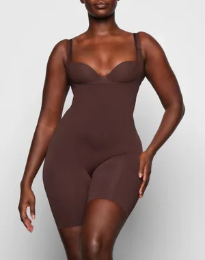SKIMS Sheer sculpt open bust bodysuit SZ XL thumbnail 1