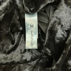 Black Velvet Choker Collar Dress M Keyhole Grunge Y2K Gothic Festival Witchy thumbnail 7
