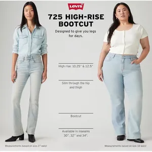 NWT Levi's 725 Women's High Rise Bootcut Jeans Medium Wash 31x32 thumbnail 4