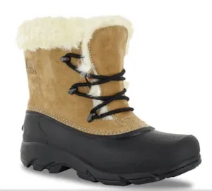 Sorel Snow Angel Winter Boots Rootbeer Tan Black Faux Fut Lace Up Boots Size 11 thumbnail 1