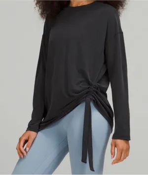 Lululemon Side Cinch Long Sleeve Crew SIZE medium READ thumbnail 1