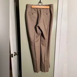 346 Brooks Brothers Women's Size 4 Wool Trousers Dress Pants Brown Tan Plaid thumbnail 5