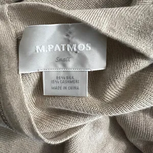 M Patmos Silk Cashmere Ruched Knit Sweater Dress Oatmeal XS thumbnail 5