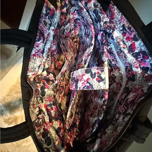 Vera Bradley Large Quilted Black Tote Bag thumbnail 11
