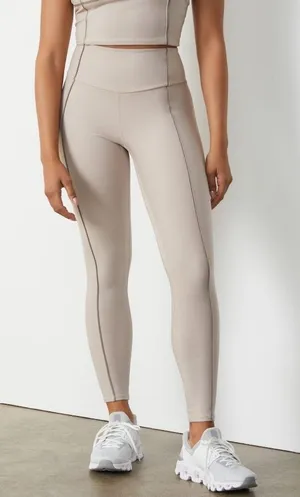 Abercrombie & Fitch YPB sculptLUX 7/8 Leggings Sand Size Small thumbnail 1