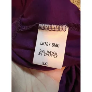 Earthbound Jumpsuit Women XXL Purple V Neck Cap Sleeve Wide Leg Knot Front NWT thumbnail 7