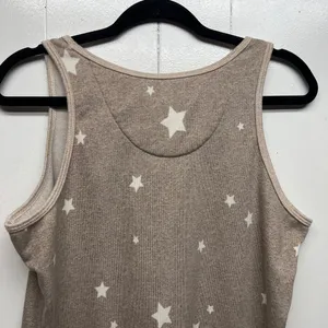 Live Love Lounge Star Print Women's Tank Sweater Size XL Stretch thumbnail 6