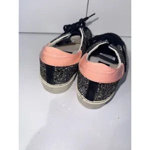GOLDEN GOOSE Hi Star Glitter Star Black Pink Gold White‎ Women's Sneakers Sz 38 thumbnail 6
