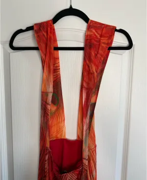 Red Halter Mini Dress Size 2 thumbnail 10