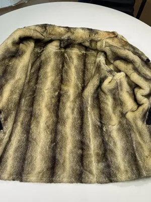 dennis basso Black Coat with Tan Faux-Shearling Trim Size XL NWOT thumbnail 8