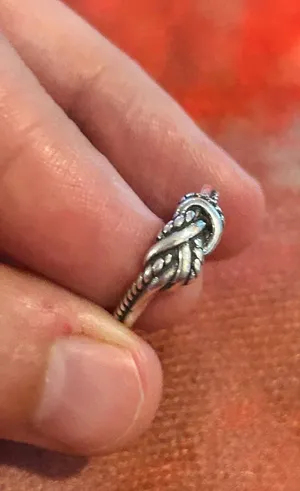 C65 size 5 ring 925 sterling silver thumbnail 1