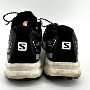 Salomon Ultra Raid Running Shoes Lace Up Black White Patina Green W11.5 M10.5 thumbnail 5