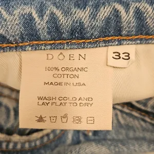 💕DOEN💕 Shep Jean ~ Laval Wash Blue 33 NWT thumbnail 9