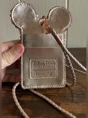 Out Of Stock Disney Parks x Loungefly Minnie Mouse Rose Gold Sequin Lanyard Card thumbnail 3