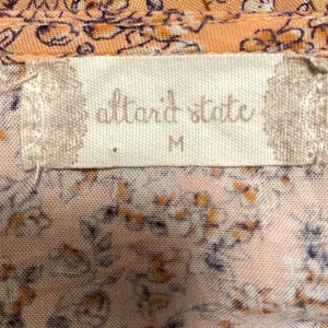 Altar’d‎ State Boho Floral Smocked Long Sleeve Dress Peach Orange Size Medium thumbnail 7