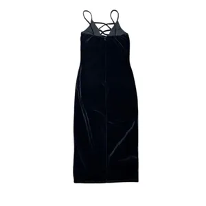 Love Culture Dark Gray Strappy Midi Bodycon tank Dress XS thumbnail 2