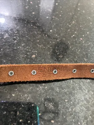 Brown Leather Silver Concho Coin Skinny Belt Women’s Size S/M thumbnail 7
