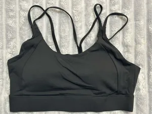 Black Strappy Sports Bra - Women Intimates & Sleepwear thumbnail 1