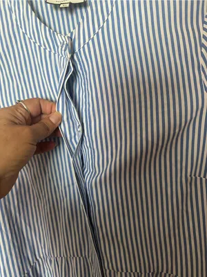 Tuckernuck Blue and White Striped Midi Shirt Dress thumbnail 6