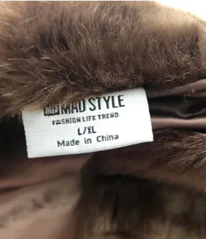 Faux Fur Jacket Brown Size L thumbnail 3
