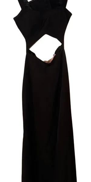 BSB Collection Black Cutout‎ Maxi Gown Sweetheart Bustier Evening Dress thumbnail 1