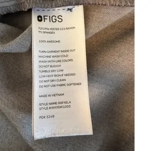FIGS Rafaela Oversized Scrub Top XXL Heather Grey Technical Collection WXXSW1003 thumbnail 7