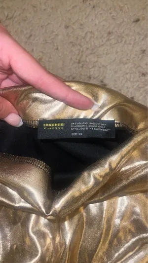 Finesse metallic gold skirt thumbnail 6