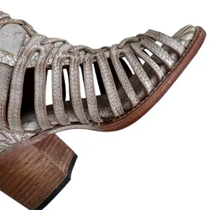 Like New FreeBird by Steven Leather Wazee Heeled Sandals Size thumbnail 4