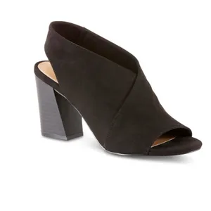 NEW Metaphor Womens 7.5 Stala Sling-Back Block‎ Heel Dress Shoe Open Toe Black thumbnail 10