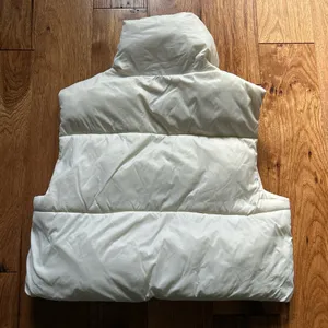 White Puffer Vest Amazon Women’s Cropped thumbnail 2