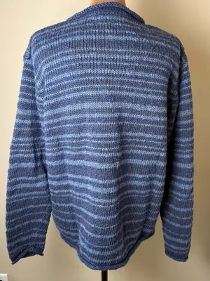 Vintage Y2K Northern Isles Roll Neck American Flag Sweater Womens XL Navy USA thumbnail 4