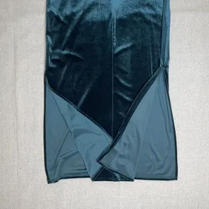 Taylor | NWT Dark Emerald Stretch Velvet Maxi Dress | Size 6 thumbnail 7