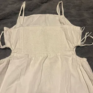 Aerie White Mini Dress Cutout Sides Tie Straps Size Medium thumbnail 3