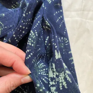 PACT Organic Cotton Halter Sleeveless‎ A-Line Blue & Green Midi Dress Size Small thumbnail 8