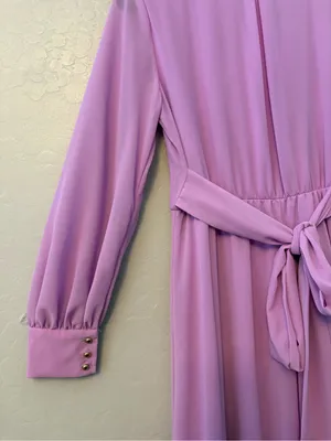 Pinkblush Ricarica lavender maternity long sleeve maxi dress medium NEW thumbnail 13