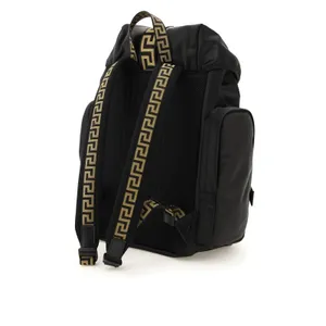 Versace Greca nylon & leather backpack NEW (VS1) thumbnail 3