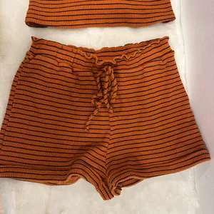 Blue Blush Los Angeles Orange Striped 2 piece casual Set! Size medium! thumbnail 4