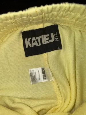 KatieJ NYC Dylan Shorts Butter Yellow Tween Knit Lounge Shorts thumbnail 7