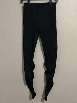 ALO Yoga Black Ribbed High Waist Goddess Athletic Leggings Women’s Size Small thumbnail 3
