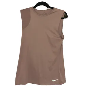 Nike Dri-FIT Women Tank Top Sz Medium Mauve Sleeveless Mesh Athletic Sports Run thumbnail 2