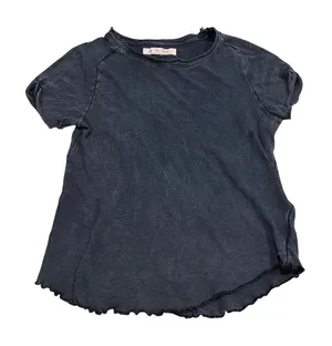 We The Free T-Shirt Womens Small Gray Boho Grunge Raw Hem Lettuce Edge OB1500858 thumbnail 1