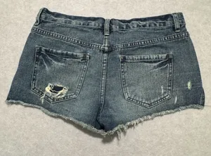 Free People Button Fly Jean Shorts, Size W 27 thumbnail 2