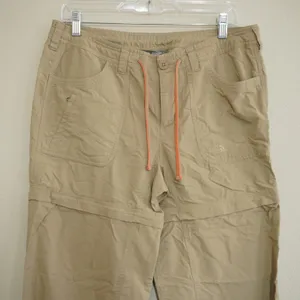 The North Face Women's Size 10 Tan Convertible Hiking Pants Zip Off Shorts Khaki thumbnail 3