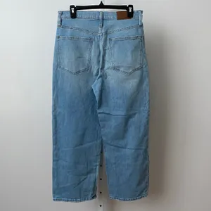 Madewell Cotton Coastal Clean Sustainable Slim Wide-Leg Crop Jeans 30 Blue thumbnail 7