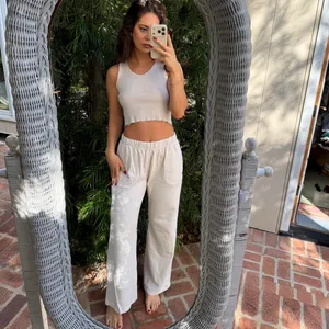Brandy Melville beige sweatpants sz s thumbnail 2