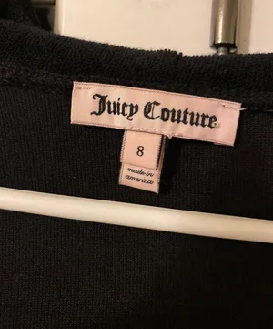 Juicy Couture Black Cropped Hoodie thumbnail 2
