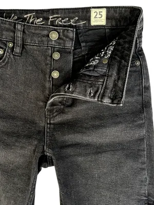 EUC Free People We The Free Black Denim Shorts Size 25 thumbnail 4